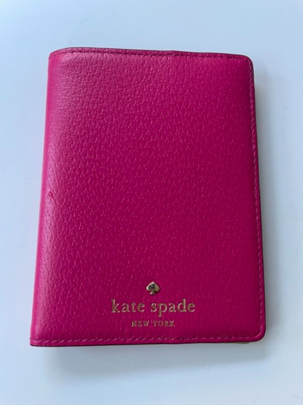 Kate Spade NY Fuchsia Leather Passport Holder